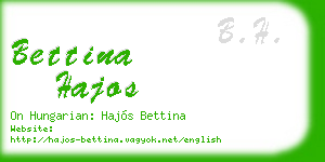 bettina hajos business card
