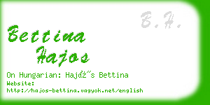 bettina hajos business card